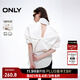 ONLY2025秋季新款氣質(zhì)設計感露背寬松落肩純棉襯衫女|125105031 S00白色 XS