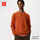 優(yōu)衣庫男裝女裝羊絨圓領(lǐng)針織衫/長(cháng)袖毛衣毛衫25秋冬新款478543 25 橙色 L