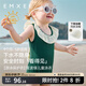 嫚熙（EMXEE）童裝夏季小公主連體泳衣女童沙灘小童寶寶泳裝兒童女寶游泳衣 曼波綠【保護色】 100 cm 【2-3歲】