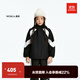 little MO&Co.防風(fēng)防潑水加絨 little moco童裝冬裝新款男女童親子裝夾克外套 黑色2 165 165/80