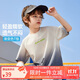 ASK JUNIOR童裝男童2025夏輕薄快干漸變短袖插肩運動(dòng)t恤男兒童 灰色 170