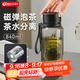 天喜茶杯茶水分離杯磁吸泡茶杯塑料水杯子男士便攜車(chē)載耐高溫840ml