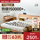 小半實(shí)木床雙人床北歐日式1.5單人小戶(hù)型臥室現代簡(jiǎn)約櫻桃木家具1.8米 【千尋床單床】櫻桃木 1.8m*2m