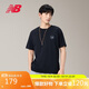 NEW BALANCE25年男款百搭休閑運動(dòng)圓領(lǐng)短袖T恤MT51873 BK L