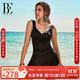 范德安（BALNEAIRE）高端時(shí)尚連體防曬海邊度假泳衣女大碼遮肚顯瘦裙式微胖 4XL