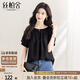 絲柏舍圓領(lǐng)襯衫2025夏裝新款女裝簡(jiǎn)約寬松款休閑套頭氣質(zhì)襯衣