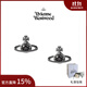 薇薇安·威斯特伍德（Vivienne Westwood）西太后 mini土星耳釘  NANO SOLITAIRE 單鉆耳環(huán) 男女情侶 黑色