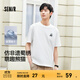 森馬（Semir）短袖t恤男吸濕速干國潮熊貓刺繡25夏新款上衣休閑短t 本白10102 L