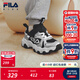 FILA斐樂(lè )兒童童鞋跑步鞋2025年冬季新款男女童小童運動(dòng)鞋子貓爪 黑/太空銀-BS 31