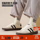 Semir男鞋復古德訓鞋男秋季新款簡(jiǎn)約休閑鞋板鞋男STH243039 米黑 42