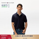 Tommy Hilfiger【輕柔感】夏季男裝珠地網(wǎng)眼商務(wù)休閑短袖T恤翻領(lǐng)POLO