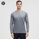 lululemon丨Metal Vent Tech 男士運動(dòng)長(cháng)袖 T 恤 LM3FHKS 蒸汽灰/太陽(yáng)灰 M