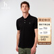 哈吉斯（HAZZYS）男裝 25夏上衣多色短袖POLO衫ASTZE0CBX71 黑色BK 2XL（185/104A5