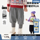 馬·拉?。∕.Latin）【口袋貓咪褲】?jì)和澴忧锒驴钅信⊥俅钍_衛褲休閑褲 藏青 110cm