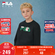 FILA【抗菌功能】斐樂(lè )兒童童裝2025年冬季男女童小童加絨衛衣