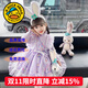 G.DUCKKIDS童裝洛麗塔公主裙女童連衣裙春秋季兒童裙子秋冬針織毛衣蓬蓬裙女 2520紫色毛衣裙+裙撐【不加絨】 130 尺碼7~8歲【120-130cm】cm