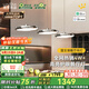 鹿家良品（LUUGAA）國王湖餐廳吊燈現代簡(jiǎn)約餐廳燈吊燈輕奢高級感護眼餐桌燈中山燈具 【薦】護眼120cm無(wú)極光60W鉻色智能聯(lián)動(dòng)