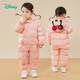 迪士尼(Disney)童裝 男女童羽絨連體寶外出哈衣連帽爬服 淺粉 73cm
