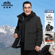 老爺車(chē)（LAOYECHE）【90鵝絨三合一】爸爸羽絨服男士冬季防寒保暖中老年人中長(cháng)款外套
