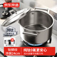 京東京造 鈦麟紋純鈦湯鍋 蒸鍋煮面鍋加厚燉鍋3-4人電磁爐煮粥家用 24cm