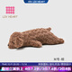LIV HEART貴賓犬毛絨玩具玩偶睡覺(jué)狗狗抱枕公仔生日禮物—貴賓犬巧克力棕M
