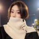 博沃尼克圍脖女冬季2025新款韓系高級感羊毛混紡保暖脖套護頸圍巾秋冬女士