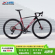 喜德盛公路自行車(chē)2025款AD350碳纖前叉座管功率計齒盤(pán)鋁合金超輕氣動(dòng) 車(chē)厘紫 510mm