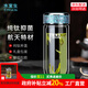 水宜生純鈦玻璃杯雙層防燙抑菌鵝蛋杯高檔泡茶杯車(chē)載水晶茶杯定制禮盒裝 鈦晶藍 300ml