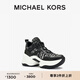 MICHAEL KORS邁克高仕 MK Olympia 女士厚底運動(dòng)鞋 跟高8cm 黑色/銀色 36.5 6.5