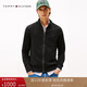 Tommy Hilfiger【休閑立領(lǐng)】秋冬男裝棉羊絨混紡夾克開(kāi)衫/商務(wù)純棉針織外套