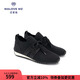 MALOVE MZ女鞋2025秋季新款一腳蹬復(fù)古圓頭休閑運動鞋運動輕便 經(jīng)典黑 40