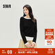 森馬（Semir）長(cháng)袖T恤女不對稱(chēng)假兩件2025秋季小心機修身拼色衣服10A525101001