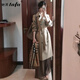 她芙（tafu）品牌女裝風衣外套女中長款2025春秋新款小個子寬松顯瘦休閑大衣 卡其色 M