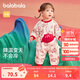 巴拉巴拉嬰兒連體衣新生兒哈衣爬服寶寶衣服2025新年季拜年服209125120203