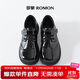 羅蒙男童皮鞋黑色軟底英倫風(fēng)學(xué)生演出鞋兒童表演大童西裝單鞋 黑色 35