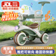 貝趣兒童三輪車(chē)1-3歲腳踏車(chē)寶寶遛娃神器嬰兒推車(chē)溜溜車(chē)三合一手推車(chē) 【安全護欄+靠背+轉向手推桿】 綠 推騎兩用0-6歲溜娃小孩自行車(chē)