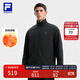FILA 斐樂(lè )官方情侶款男裝雙面穿外套2025冬新款健身運動(dòng)寬松立領(lǐng)夾克 正黑色-BK L 175/96A/L