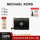 MICHAEL KORS禮物送女友輕奢MK女包GREENWICH單肩斜挎包鏈條包 小號 黑色