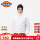 dickies羽絨服 全身壓印印花羽絨服 保暖外套上衣DK010807 白色線(xiàn)型LOGO滿(mǎn)身印 M 充絨量:160g
