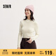 森馬（Semir）毛衣女冬季舒適緊身半高領(lǐng)正肩純色羊毛衫顯瘦打底衫101724107003