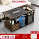 萊美匯移動(dòng)家用茶桌茶臺客廳實(shí)木小茶車(chē)沙發(fā)邊幾茶幾茶具茶臺燒水壺一體 【100長(cháng)烏金石面】亞克力門(mén)款 茶車(chē)+防燙全自動(dòng)電器+孔雀綠茶具