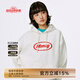 Mmlg連帽衛(wèi)衣女版2025秋冬季新款經(jīng)典印花logo韓系休閑百搭短款上衣服 白花灰 S
