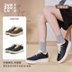 多走路沙路加絨25年秋冬新款羊毛保暖舒適通勤休閑鞋 曜石黑【加絨】40
