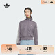 adidas經(jīng)典復古運動(dòng)立領(lǐng)夾克外套女裝秋季阿迪達斯官方三葉草   影跡灰 (偏小，推薦買(mǎi)大1碼)   L