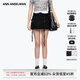 ANN ANDELMAN【樸初瓏同款】直筒拼接腰頭洗水工裝短裙半身裙 黑色 XS