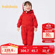 巴拉巴拉嬰兒連體衣羽絨服男女童2024冬裝抱衣爬服保暖洋氣潮208424120205