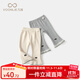 凡獵女童褲子秋裝2025新款寶寶打底褲小童休閑長(cháng)褲兒童喇叭褲春秋 灰色 90 cm