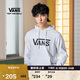 VANS范斯官方 男女情侶連帽衛衣春季經(jīng)典LOGO 白色 M 