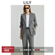 LILY2025秋新款格雷系通勤氣質(zhì)時(shí)尚百搭一?？坌蓍e灰色西裝外套女 501灰色 S