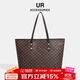 UR大容量托特包2025新款女大學(xué)生上課手提包休閑簡(jiǎn)約通勤單肩腋下包 深棕